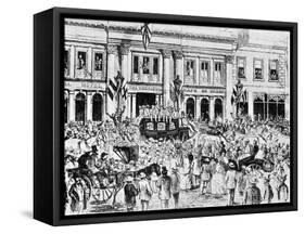 The Arrival of the First English Cricket Team in Australia, 1861-null-Framed Stretched Canvas