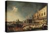 The Arrival of the French Ambassador in Venice, 1740-Giovanni Antonio Canal-Stretched Canvas