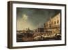 The Arrival of the French Ambassador in Venice, 1740-Giovanni Antonio Canal-Framed Giclee Print