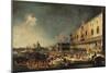 The Arrival of the French Ambassador in Venice, 1740-Giovanni Antonio Canal-Mounted Giclee Print