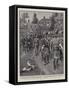 The Arrival of the Indian Coronation Contingent at Hampton Court-William T. Maud-Framed Stretched Canvas