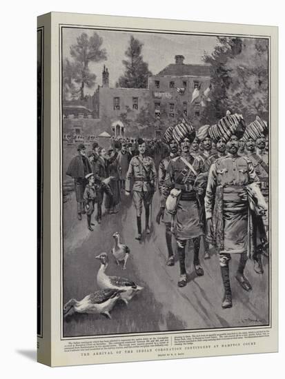 The Arrival of the Indian Coronation Contingent at Hampton Court-William T. Maud-Stretched Canvas