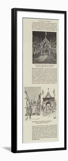 The Arrival of the Khedive at Alexandria-null-Framed Premium Giclee Print