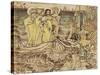 The Arrival of the Muses of Art at Architecture, 1890-Jan Theodore Toorop-Stretched Canvas