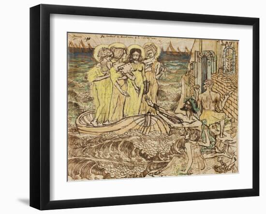 The Arrival of the Muses of Art at Architecture, 1890-Jan Theodore Toorop-Framed Giclee Print