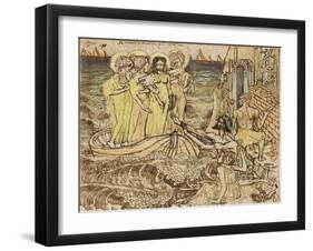 The Arrival of the Muses of Art at Architecture, 1890-Jan Theodore Toorop-Framed Giclee Print