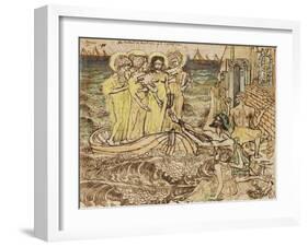 The Arrival of the Muses of Art at Architecture, 1890-Jan Theodore Toorop-Framed Giclee Print