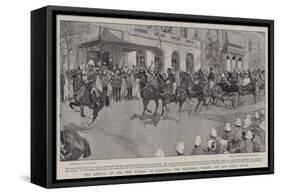 The Arrival of the New Viceroy at Calcutta, the Procession Passing the Old Court House-Frank Craig-Framed Stretched Canvas