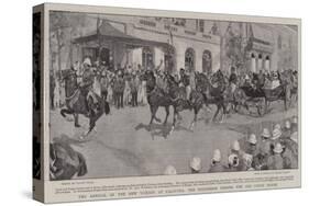 The Arrival of the New Viceroy at Calcutta, the Procession Passing the Old Court House-Frank Craig-Stretched Canvas