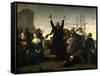 The Arrival of the Pilgrim Fathers, 1863-Antonio Gisbert-Framed Stretched Canvas