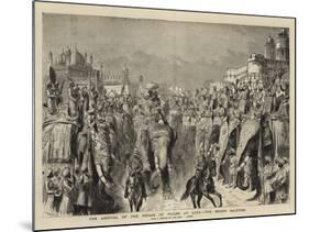 The Arrival of the Prince of Wales at Agra, the Chiefs Saluting-Henry William Brewer-Mounted Giclee Print