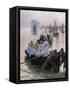 The Arrival of the Procession of St. Anne from Fouesnant to Concarneau, 1887-Alfred Guillou-Framed Stretched Canvas