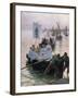 The Arrival of the Procession of St. Anne from Fouesnant to Concarneau, 1887-Alfred Guillou-Framed Giclee Print