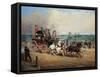 The Arrival of the Royal Mail, Brighton, England-John Charles Maggs-Framed Stretched Canvas