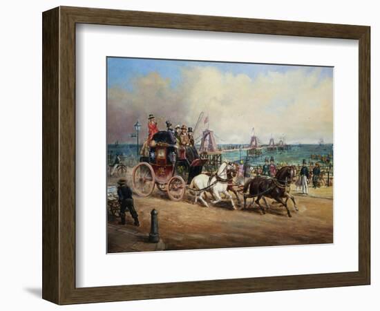 The Arrival of the Royal Mail, Brighton, England-John Charles Maggs-Framed Giclee Print