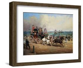 The Arrival of the Royal Mail, Brighton, England-John Charles Maggs-Framed Giclee Print