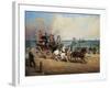 The Arrival of the Royal Mail, Brighton, England-John Charles Maggs-Framed Giclee Print