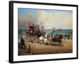 The Arrival of the Royal Mail, Brighton, England-John Charles Maggs-Framed Giclee Print