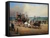 The Arrival of the Royal Mail, Brighton, England-John Charles Maggs-Framed Stretched Canvas