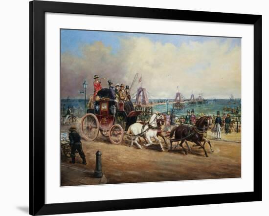 The Arrival of the Royal Mail, Brighton, England-John Charles Maggs-Framed Giclee Print