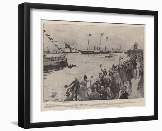 The Arrival of the Royal Yacht in Kingstown Harbour-Frank Craig-Framed Giclee Print