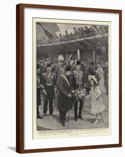 The Arrival of the Shah of Persia at Dover, Miss Foster Presenting a Bouquet-Henry Marriott Paget-Framed Giclee Print
