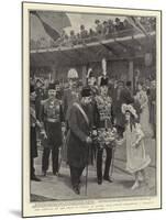 The Arrival of the Shah of Persia at Dover, Miss Foster Presenting a Bouquet-Henry Marriott Paget-Mounted Giclee Print