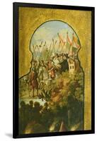 The Arrival of the Spanish, Lead by Cortez, in the Plateau of Mexico City-null-Framed Giclee Print