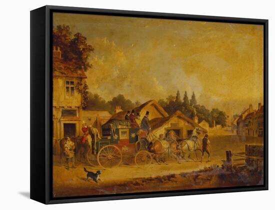 The Arrival of the York to London Royal Mail-Charles Cooper Henderson-Framed Stretched Canvas