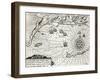 The Arrival of Vice-Admiral Wybrandt Van Warwijck's Flotilla at the Port of Mauritius 1598-null-Framed Giclee Print