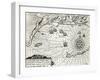 The Arrival of Vice-Admiral Wybrandt Van Warwijck's Flotilla at the Port of Mauritius 1598-null-Framed Giclee Print