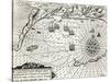 The Arrival of Vice-Admiral Wybrandt Van Warwijck's Flotilla at the Port of Mauritius 1598-null-Stretched Canvas