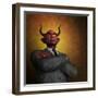 The Arrogance Of Evil-AlienCat-Framed Art Print