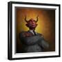 The Arrogance Of Evil-AlienCat-Framed Art Print