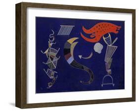 The Arrow, 1943 (Oil on Board)-Wassily Kandinsky-Framed Giclee Print