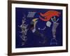 The Arrow, 1943 (Oil on Board)-Wassily Kandinsky-Framed Giclee Print