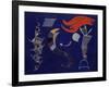 The Arrow, 1943 (Oil on Board)-Wassily Kandinsky-Framed Giclee Print