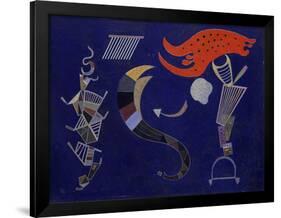 The Arrow, 1943 (Oil on Board)-Wassily Kandinsky-Framed Giclee Print