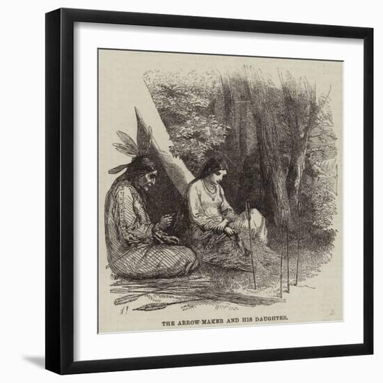 The Arrow-Maker and His Daughter-null-Framed Giclee Print