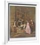 The Art Dealer Gersaint's Sign Board (left part)-Antoine Watteau-Framed Collectable Print