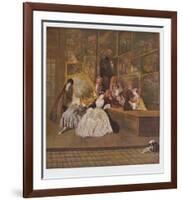 The Art Dealer Gersaint's Sign Board (right part)-Antoine Watteau-Framed Collectable Print