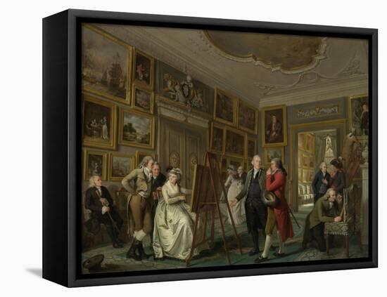 The Art Gallery of Jan Gildemeester Jansz, 1794-5-Adriaen de Lelie-Framed Stretched Canvas