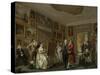 The Art Gallery of Jan Gildemeester Jansz, 1794-5-Adriaen de Lelie-Stretched Canvas