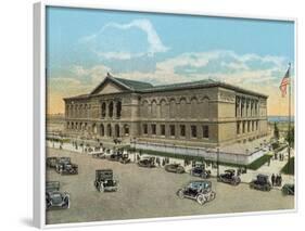 The Art Institute and Ferguson Fountain-null-Framed Photographic Print