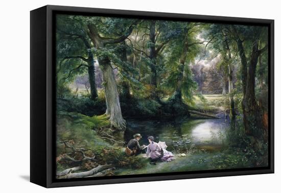The Art Lesson-Wilhelm Trautschold-Framed Stretched Canvas