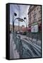 The Art Nouveau Metro Entrance at Saint Michel, Paris, France, Europe-Julian Elliott-Framed Stretched Canvas