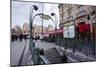 The Art Nouveau Metro Entrance at Saint Michel, Paris, France, Europe-Julian Elliott-Mounted Photographic Print