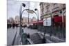 The Art Nouveau Metro Entrance at Saint Michel, Paris, France, Europe-Julian Elliott-Mounted Photographic Print