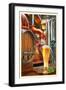 The Art of Beer - Brewery Scene-Lantern Press-Framed Art Print