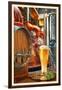 The Art of Beer - Brewery Scene-Lantern Press-Framed Art Print